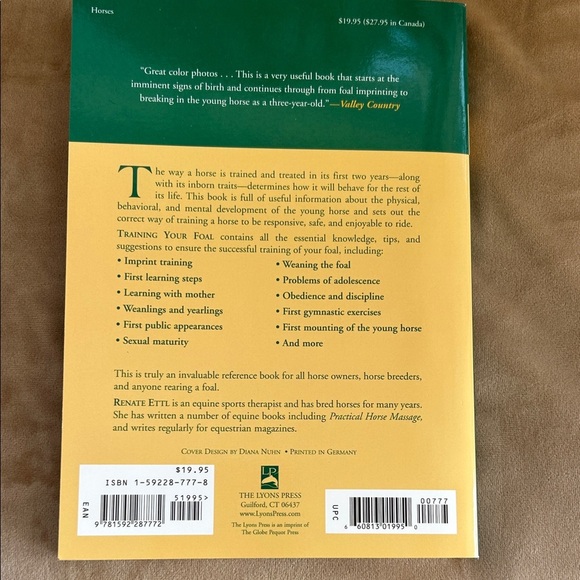 Training Your Foal Book by Renate Ettl - Picture 2 of 4